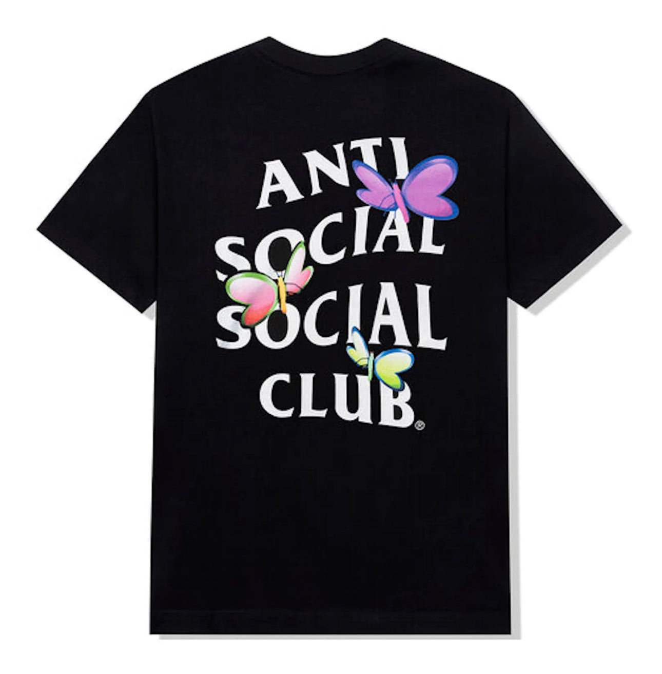 ASSC Multicolor Butterfly Black Tee