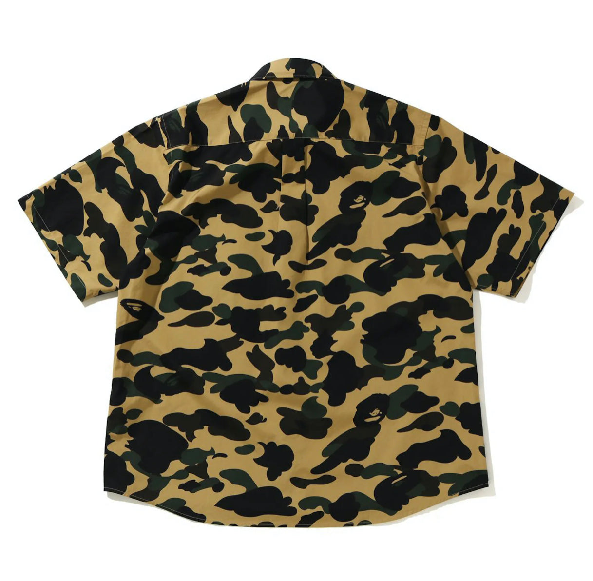 BAPE 1st Camo Yellow Relaxed Short Sleeve Shirt