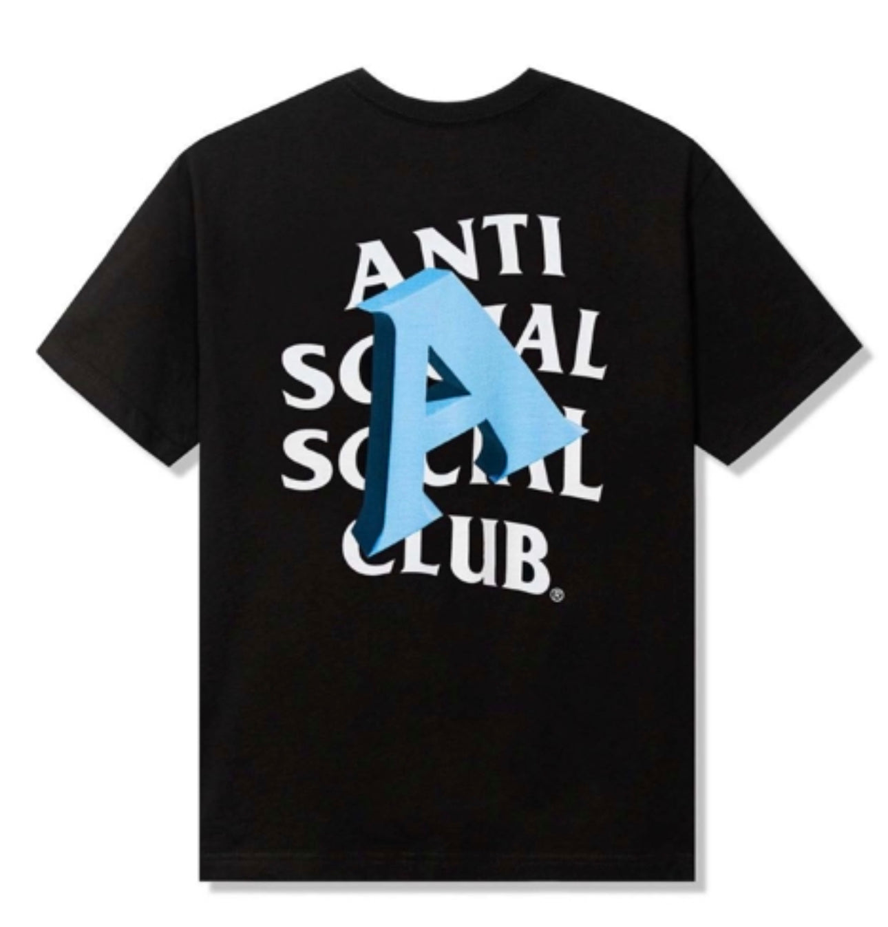 ASSC Blue Letter “A” Black Tee