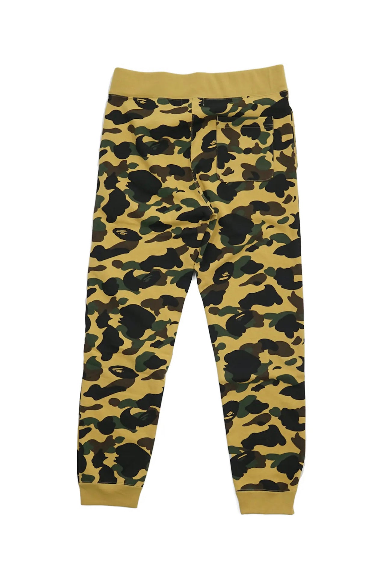 BAPE 1st Camo Yellow Shark Sweatpants