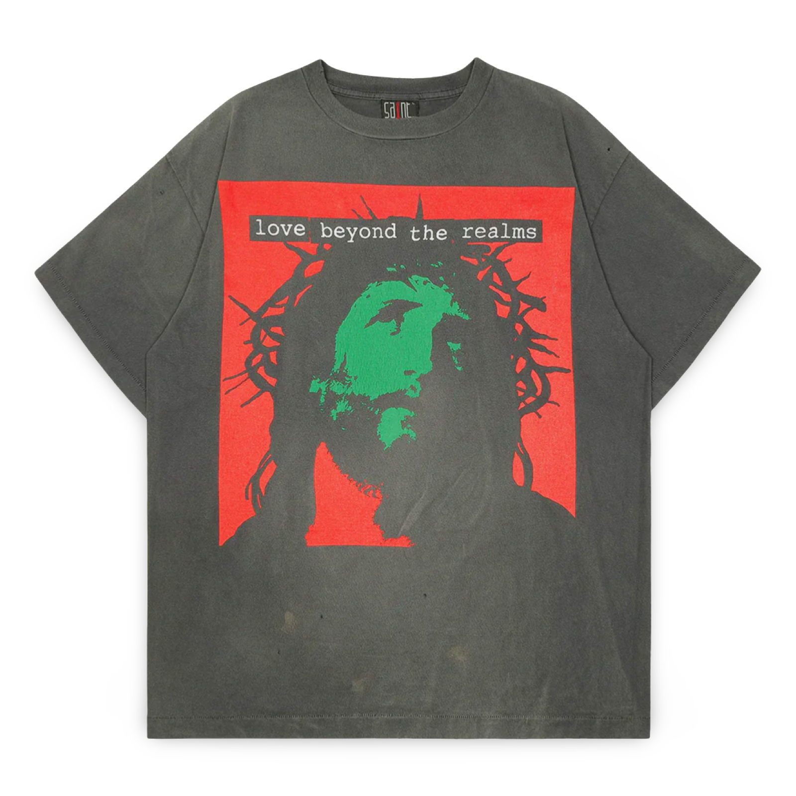 Saint Michael x Kosuke Kawamura Love Beyond The Realms Gray Tee