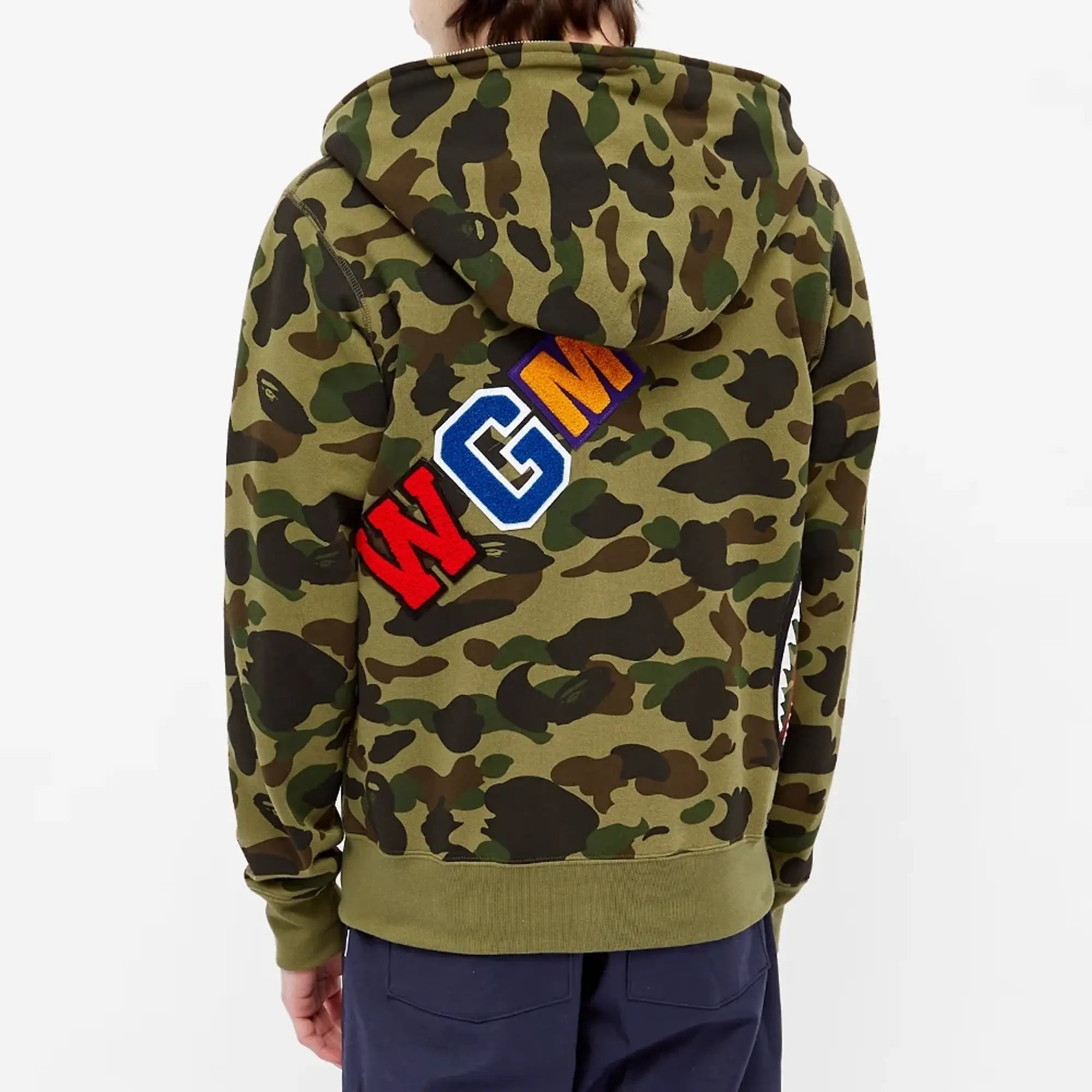 BAPE A Bathing Ape 1st Camo Multi Shark Full Zip Hoodie