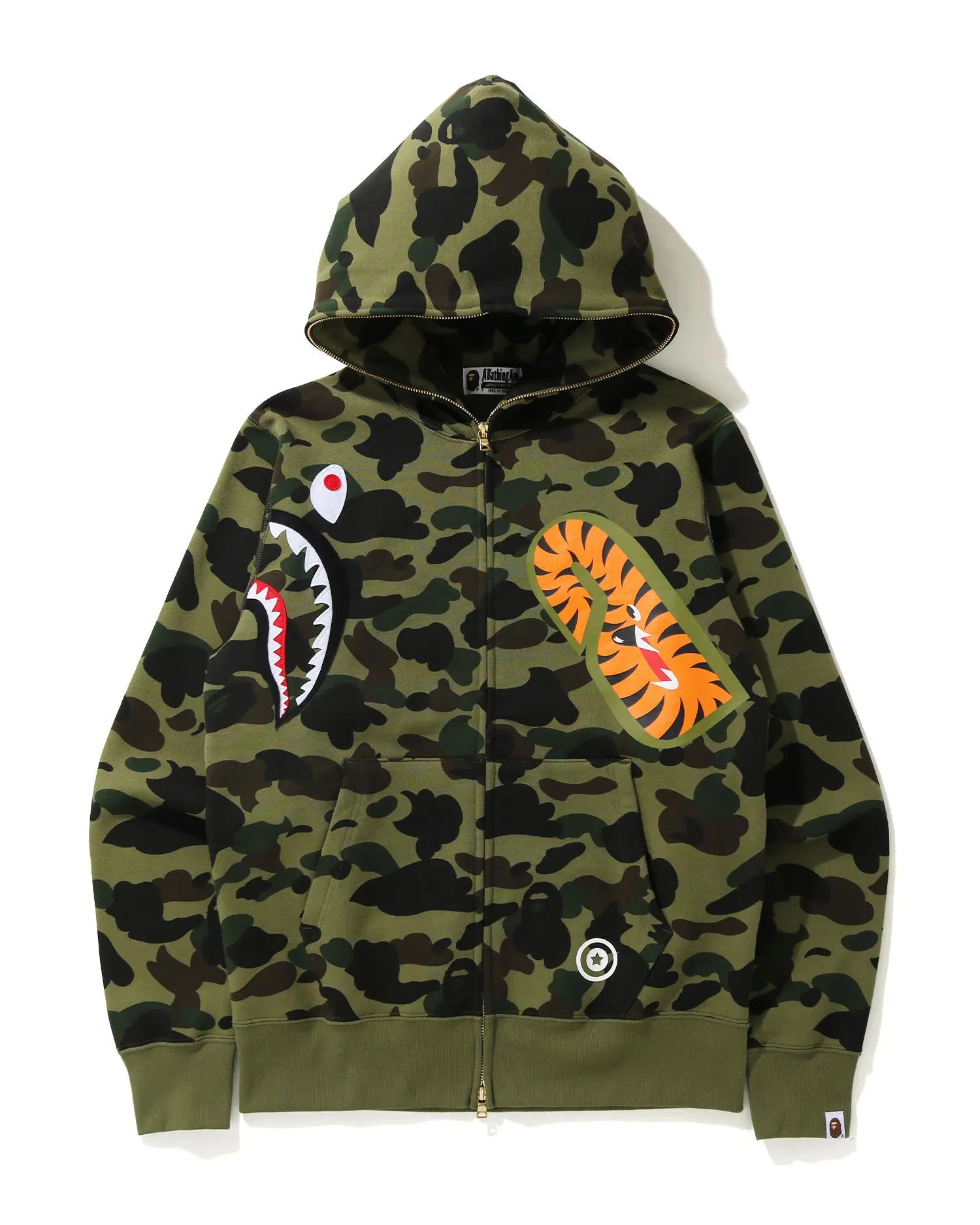 BAPE A Bathing Ape 1st Camo Multi Shark Full Zip Hoodie