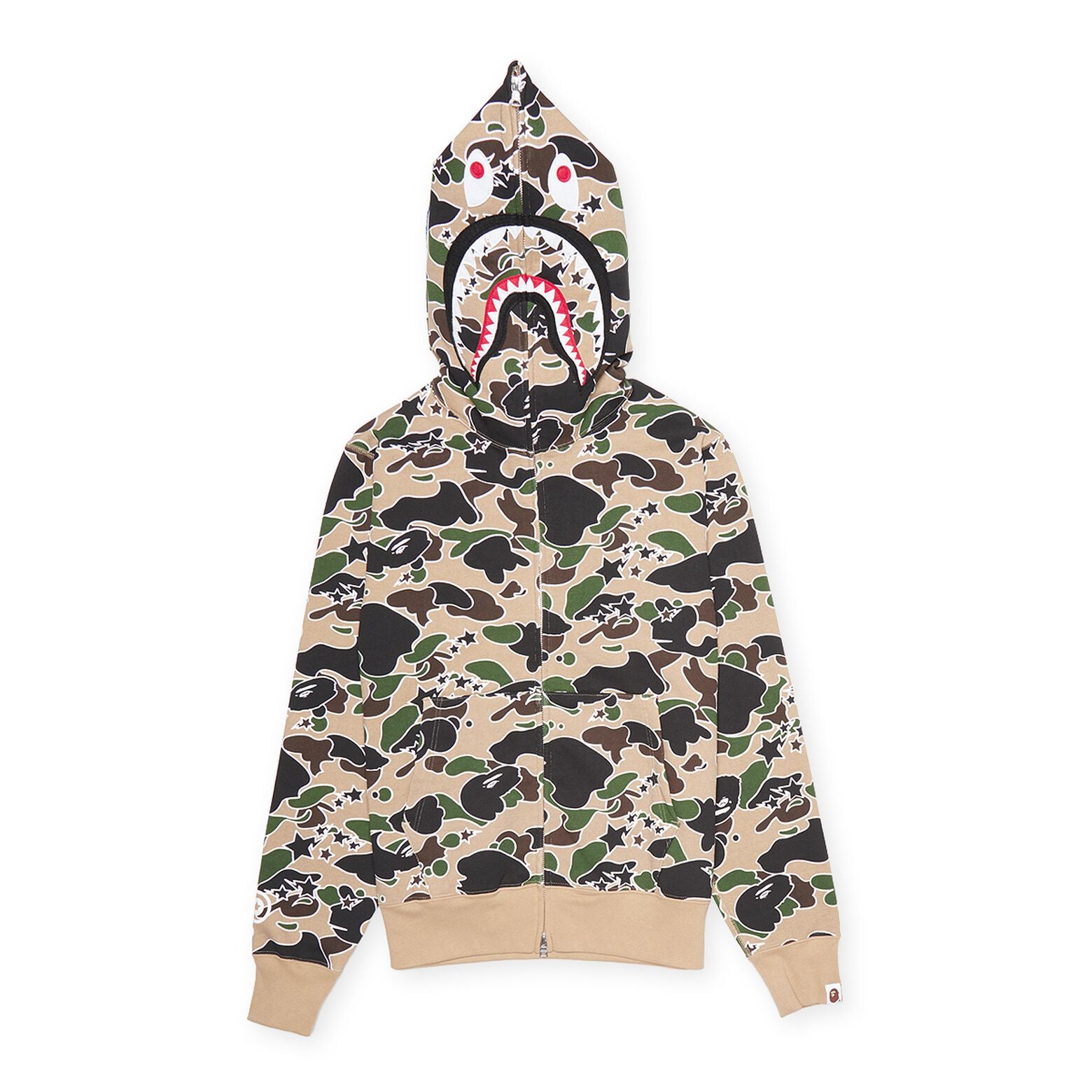 BAPE A Bathing Ape STA Camo Shark Zip Hoodie