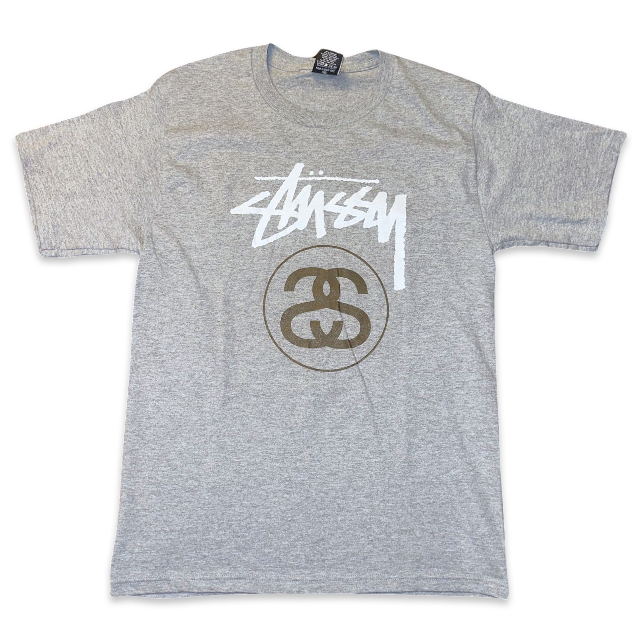 STUSSY SS Logo Grey Tee