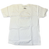 STUSSY Checker Logo White Tee