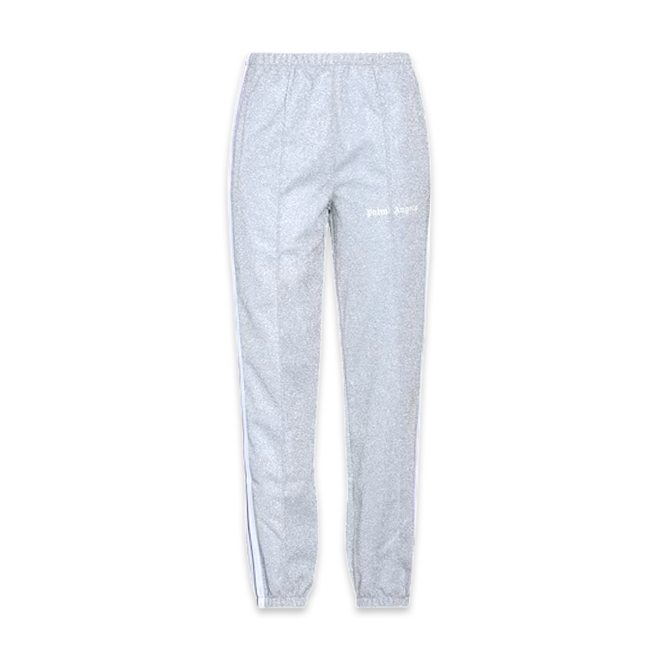 PALM ANGELS Gray Glitter Jogger Women Sweatpants