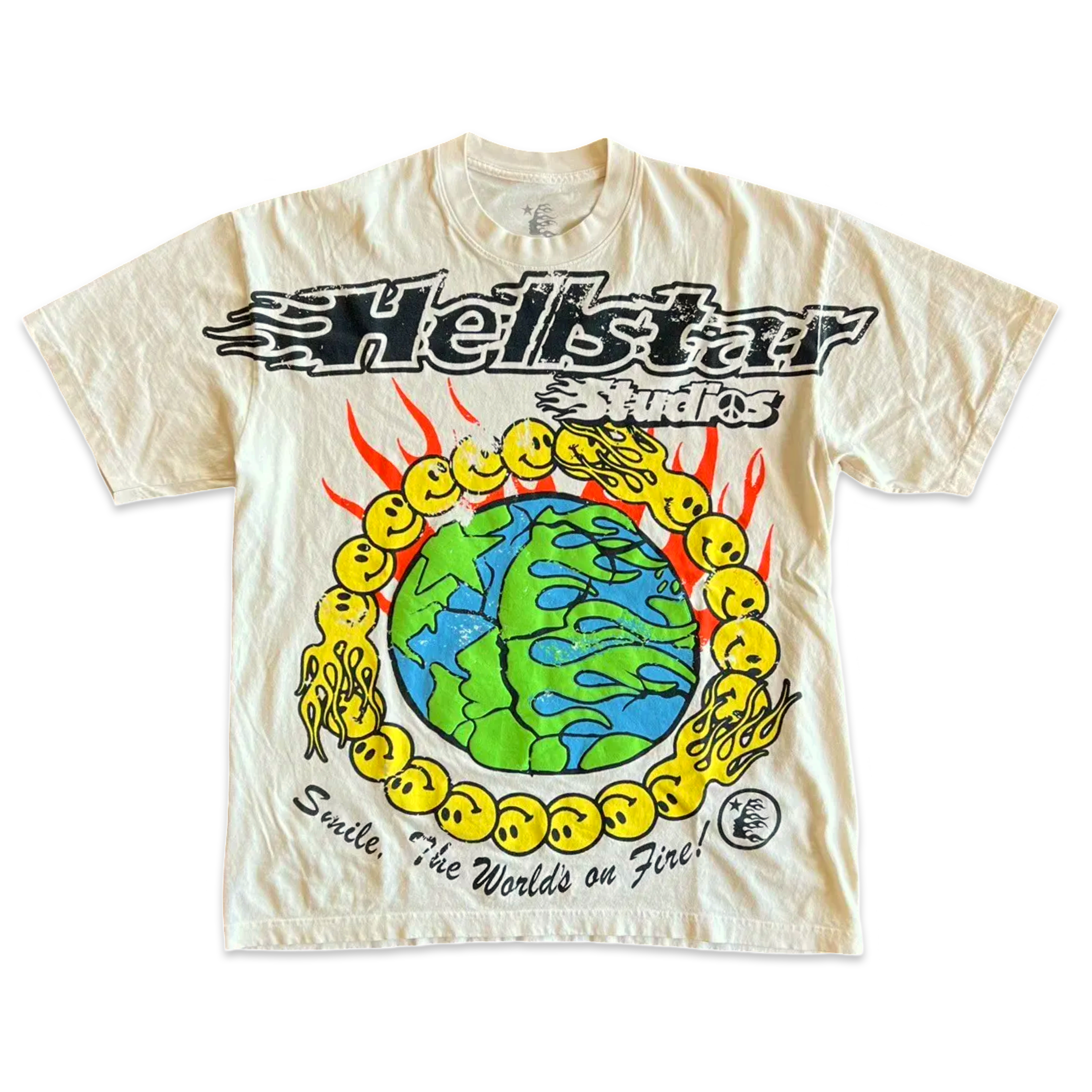 *RARE* HELLSTAR 5 Smile World’s On Fire Tee