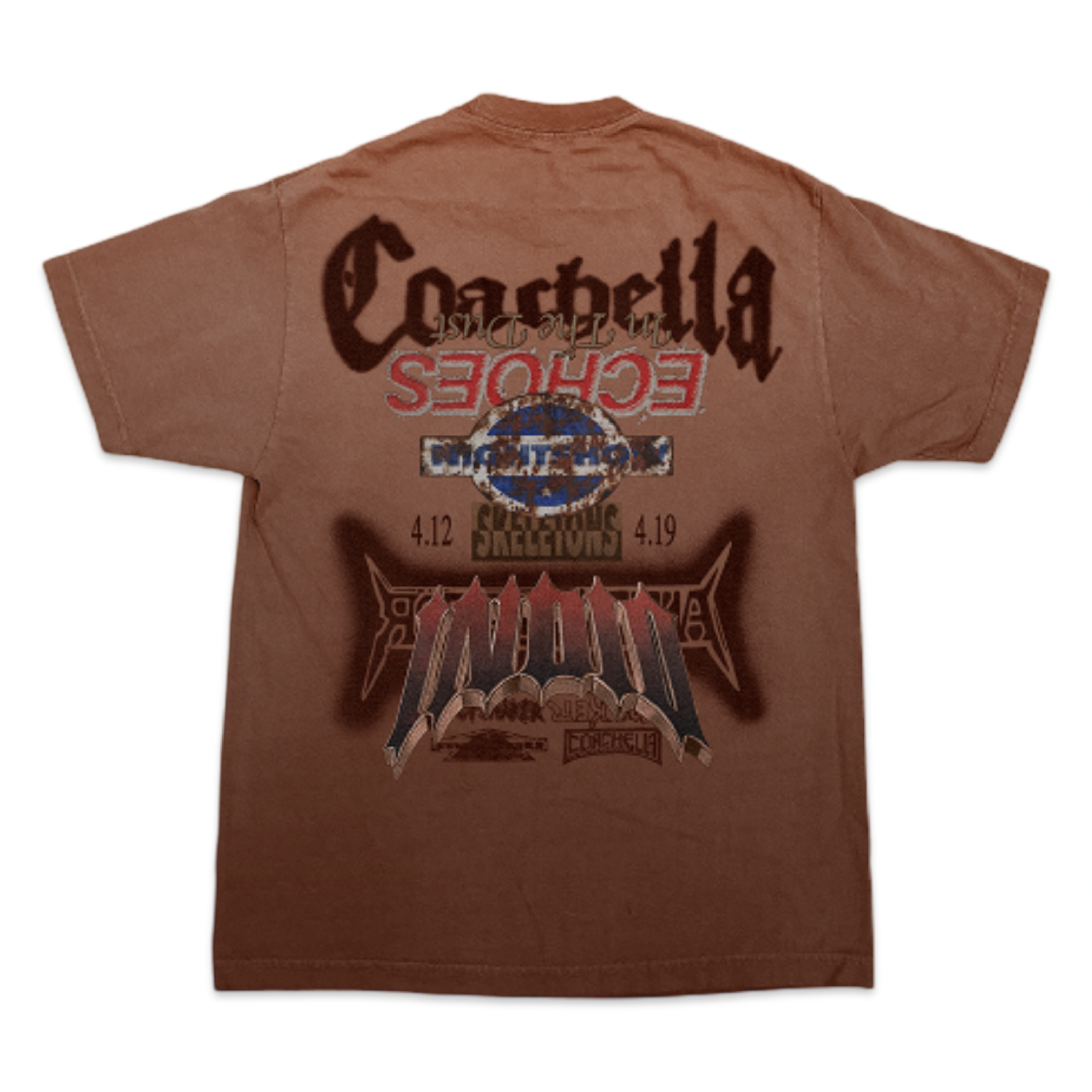 NEW Travis Scott Utopia in Coachella Echoes Brown Tee