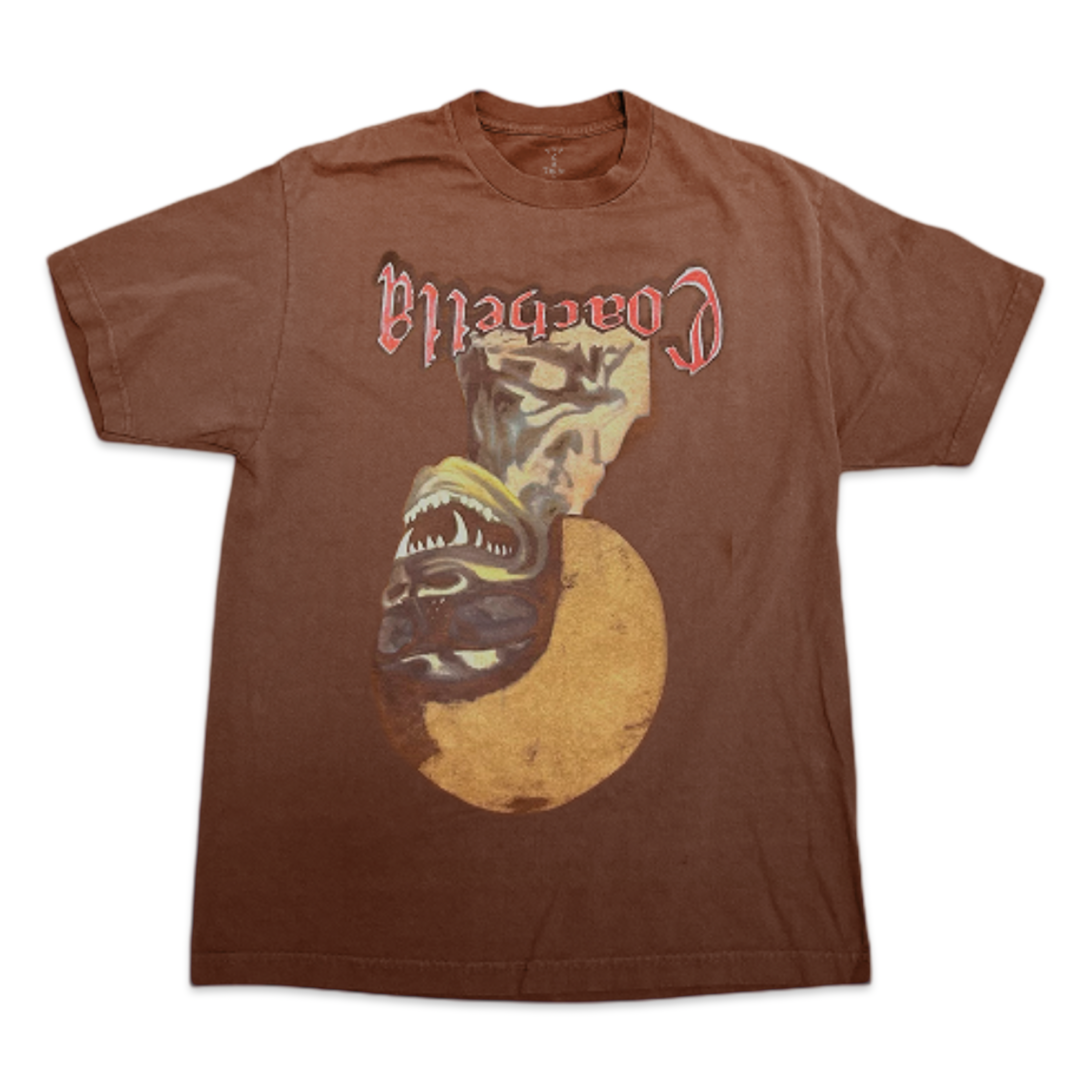 NEW Travis Scott Utopia in Coachella Echoes Brown Tee
