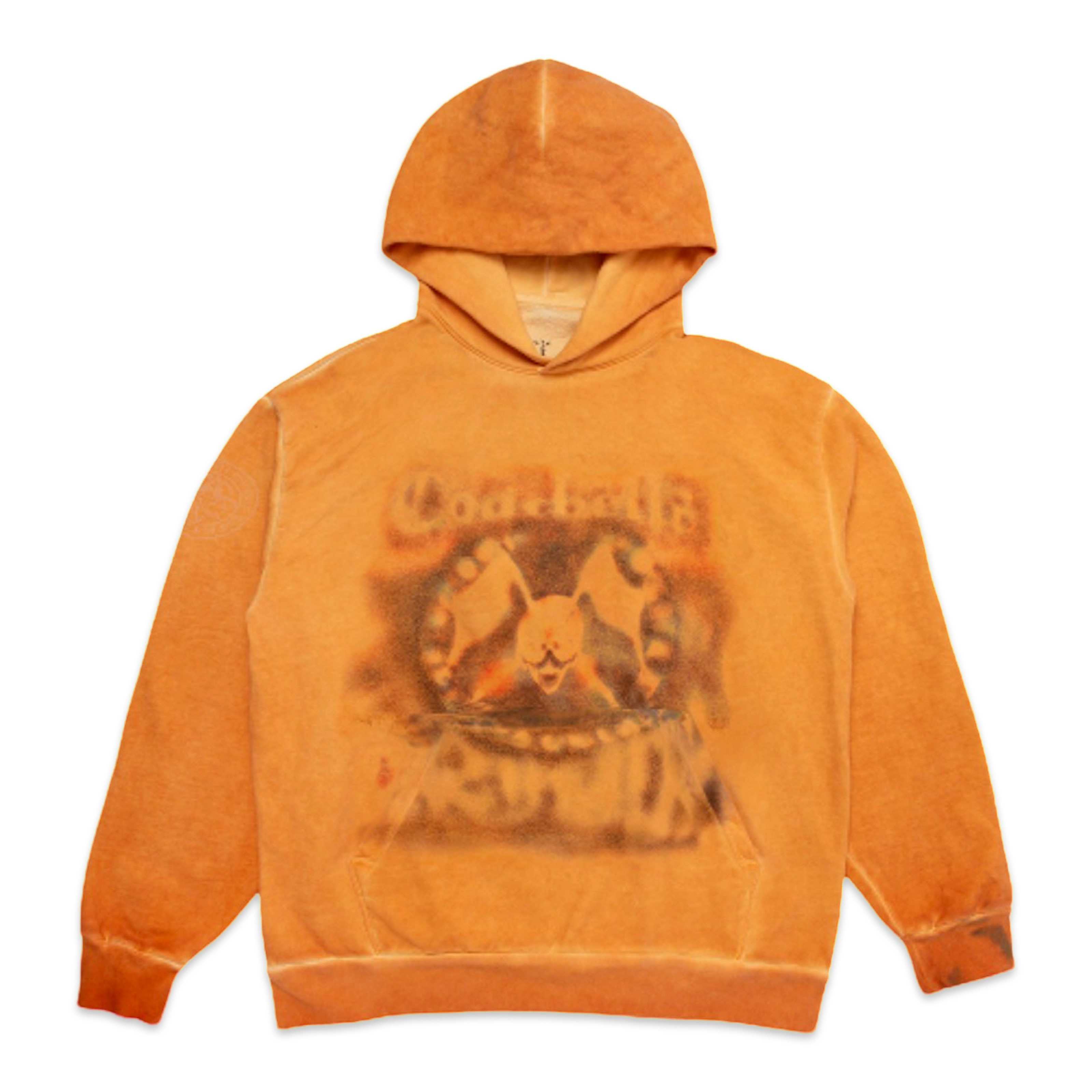 NEW Travis Scott Utopia in Coachella Mirage Orange Washed Hoodie