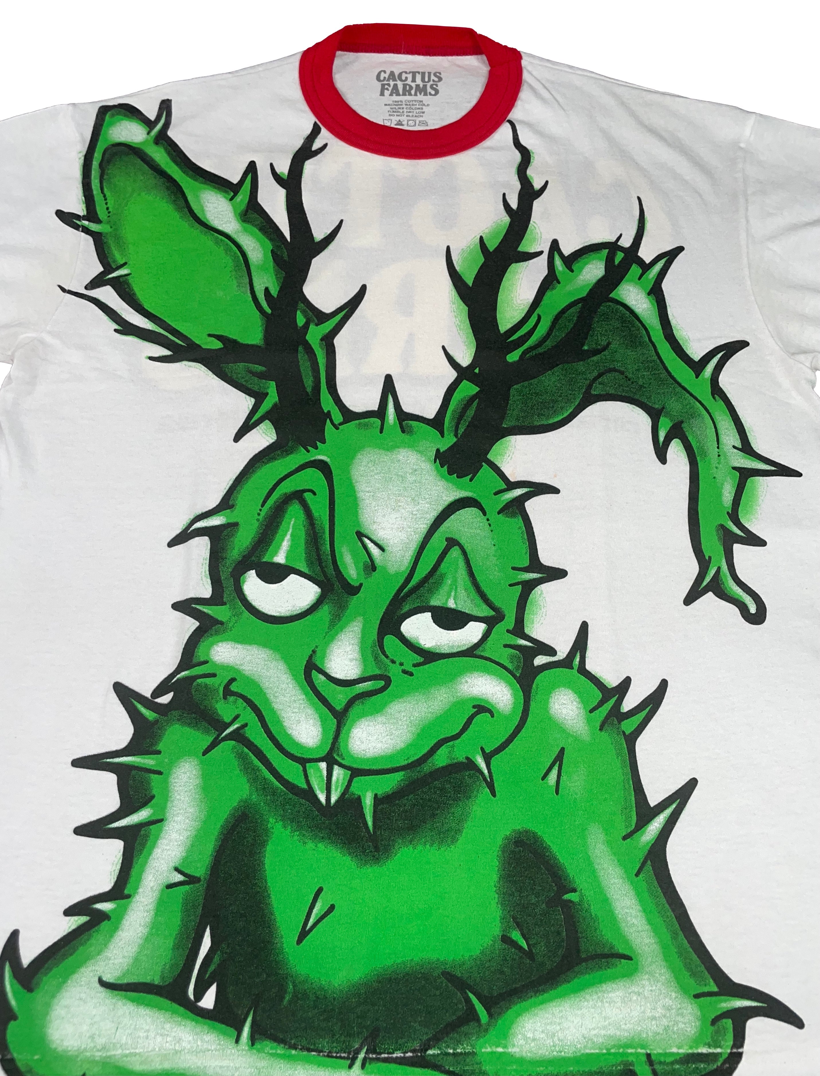 TRAVIS SCOTT Friends & Family Unreleased Cactus Farms Green Bunny White Tee