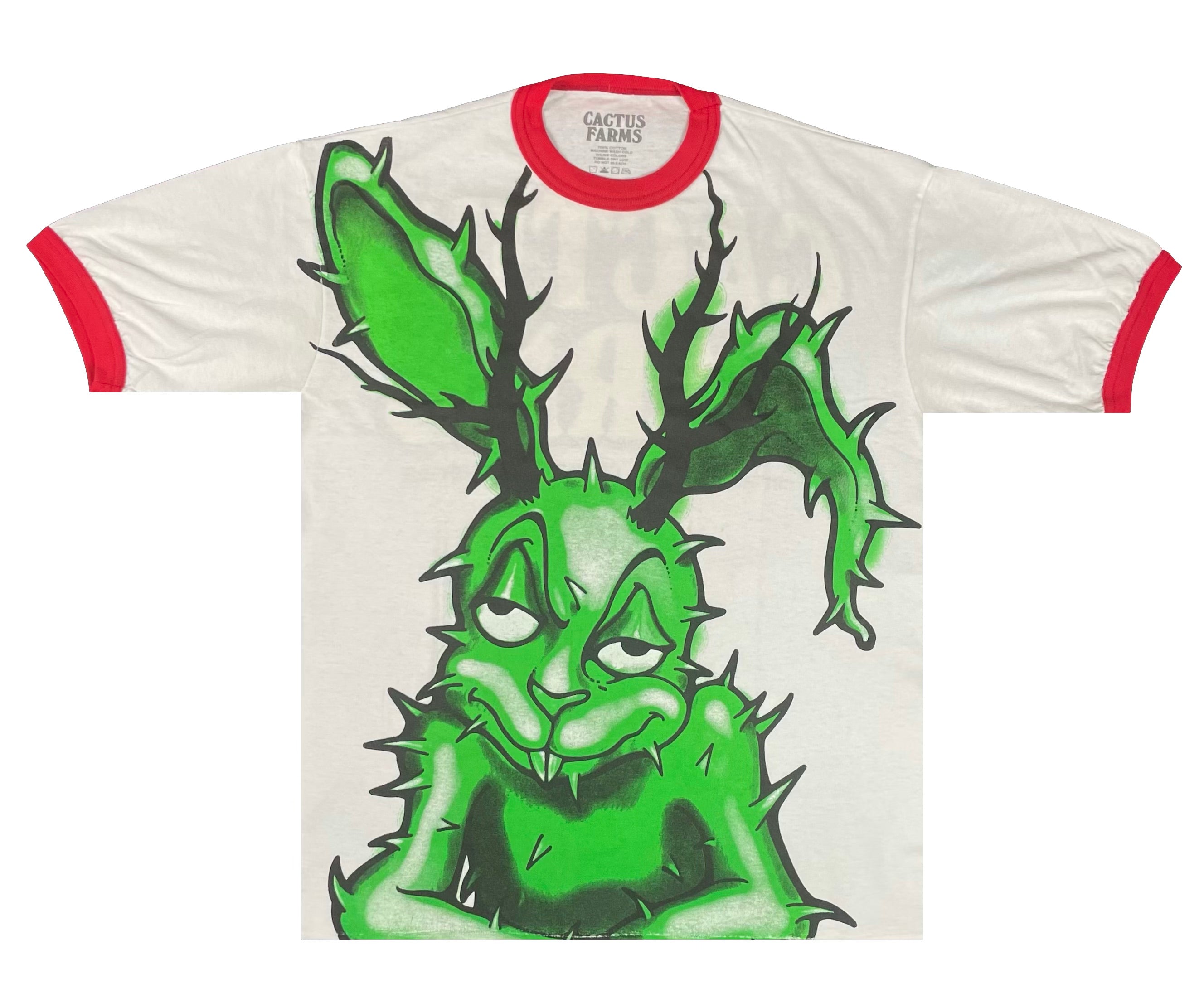 TRAVIS SCOTT Friends & Family Unreleased Cactus Farms Green Bunny White Tee