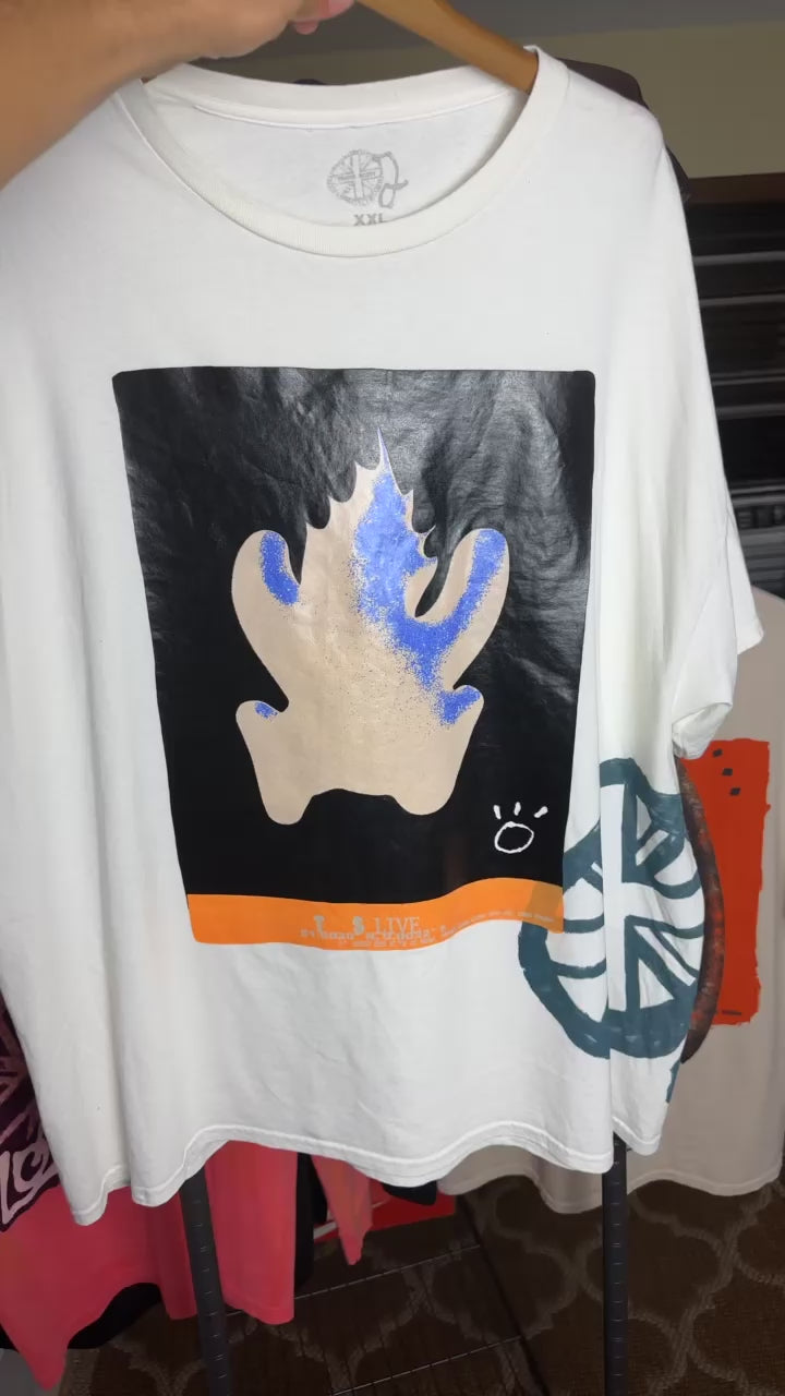 Travis Scott O2 London Live Flame Tee