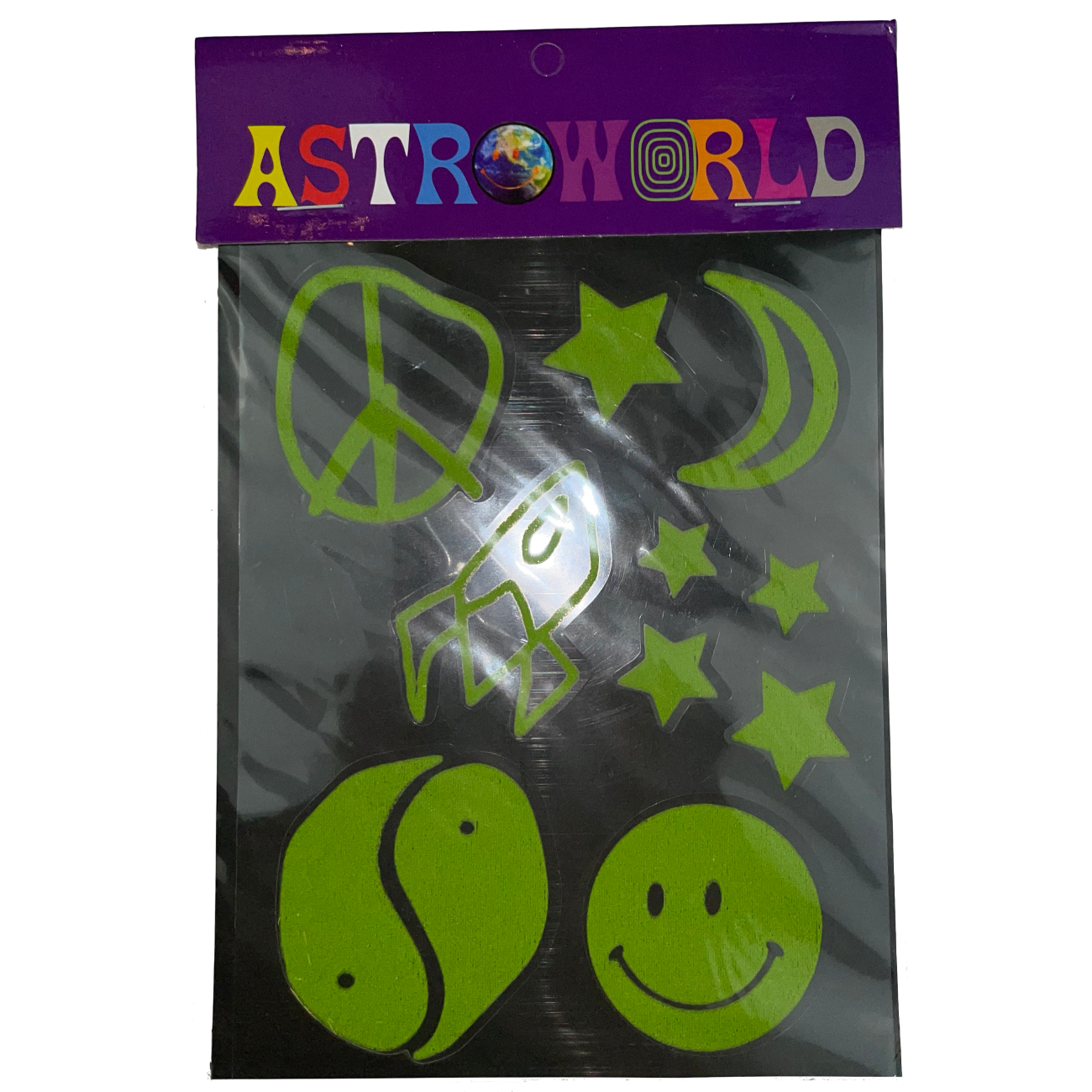 Astroworld Glow in the Dark Stickers