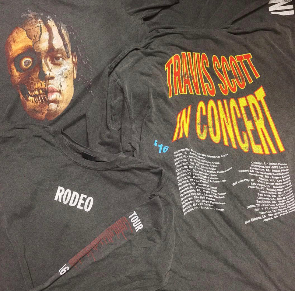 *RARE* TRAVIS SCOTT Rodeo Doll Skull Anti Tour Vintage Tee