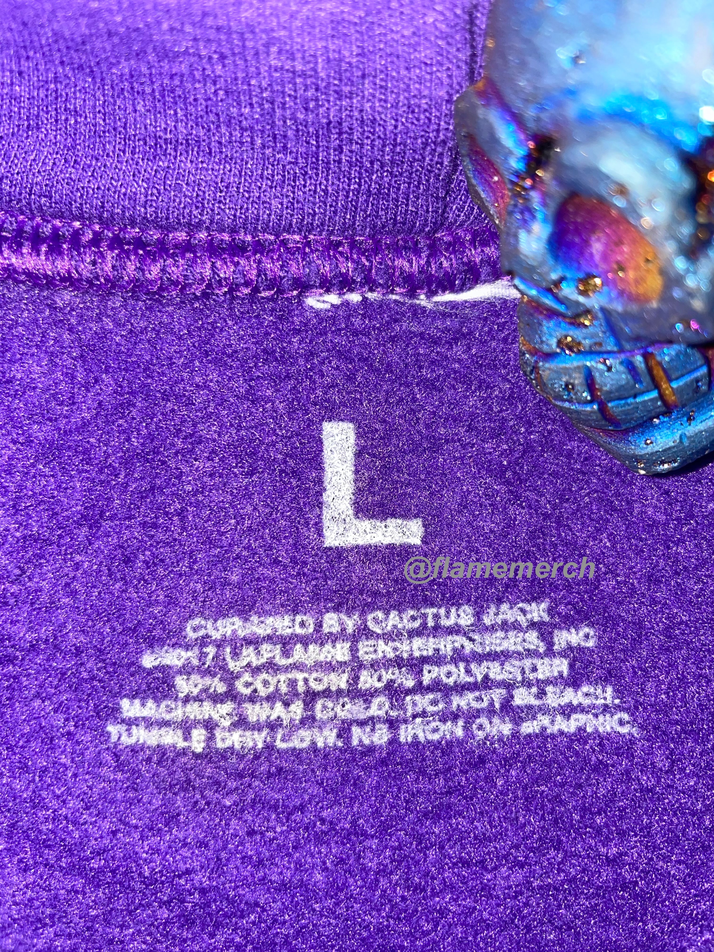 TRAVIS SCOTT Birds Eye View Tour Reflective Purple Hoodie