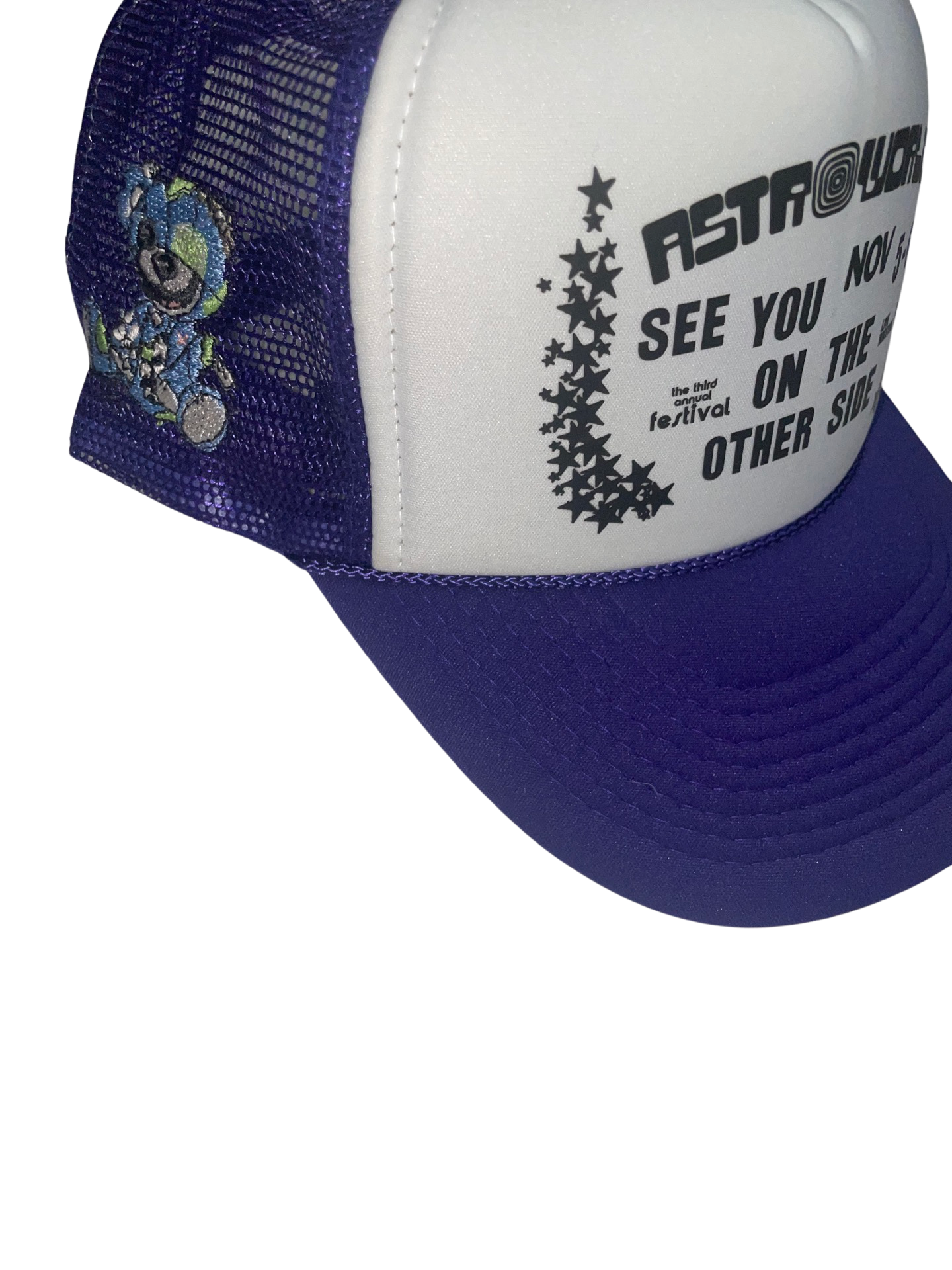 Astroworld Fest Purple Trucker Hat