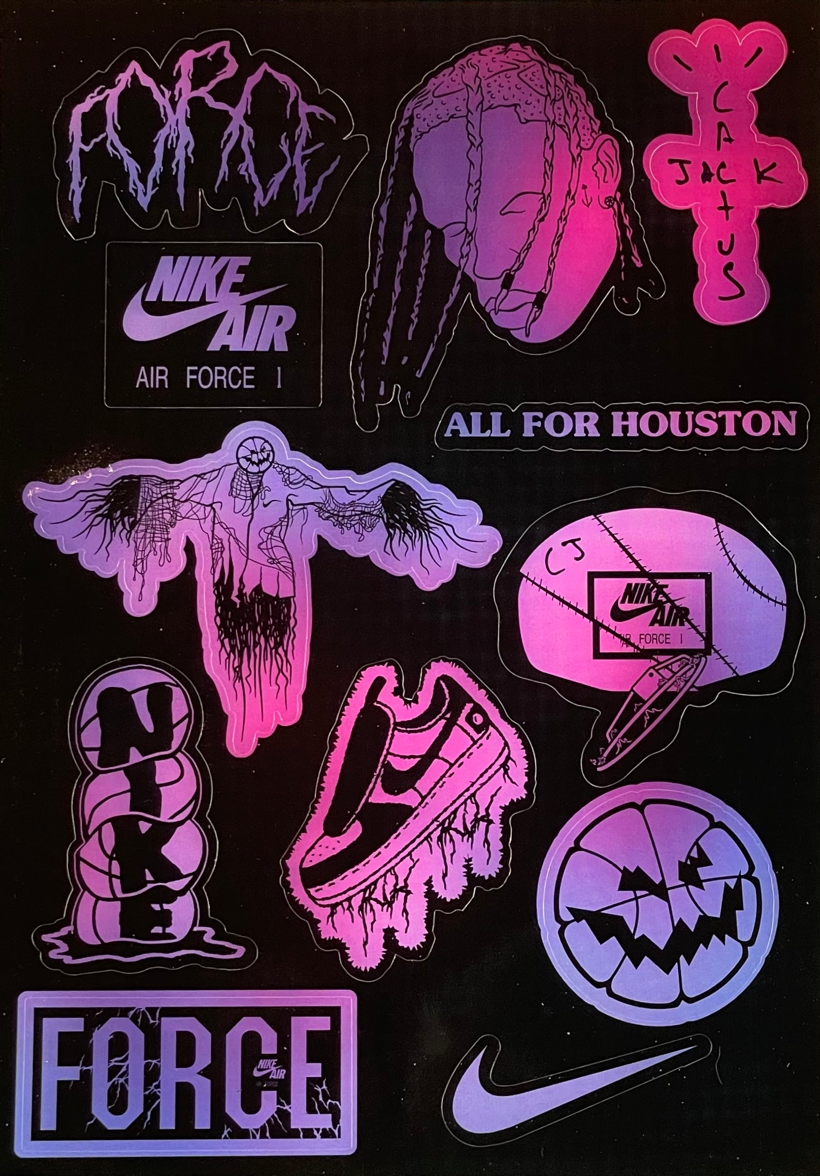 Unreleased TRAVIS SCOTT Astroworld Fest Stickers