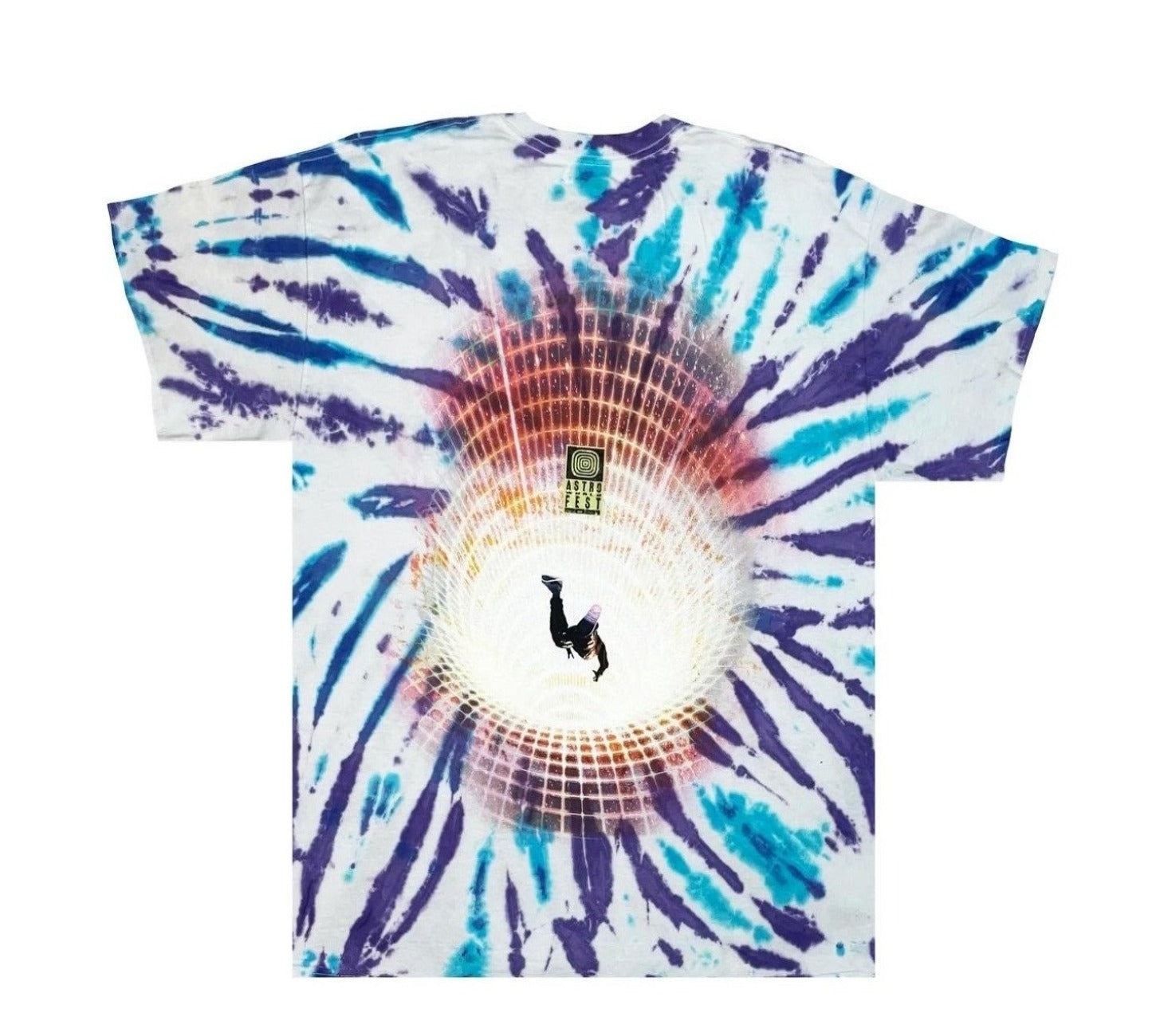 Travis Scott See You In Utopia Flame Guy Tie Dye Tee