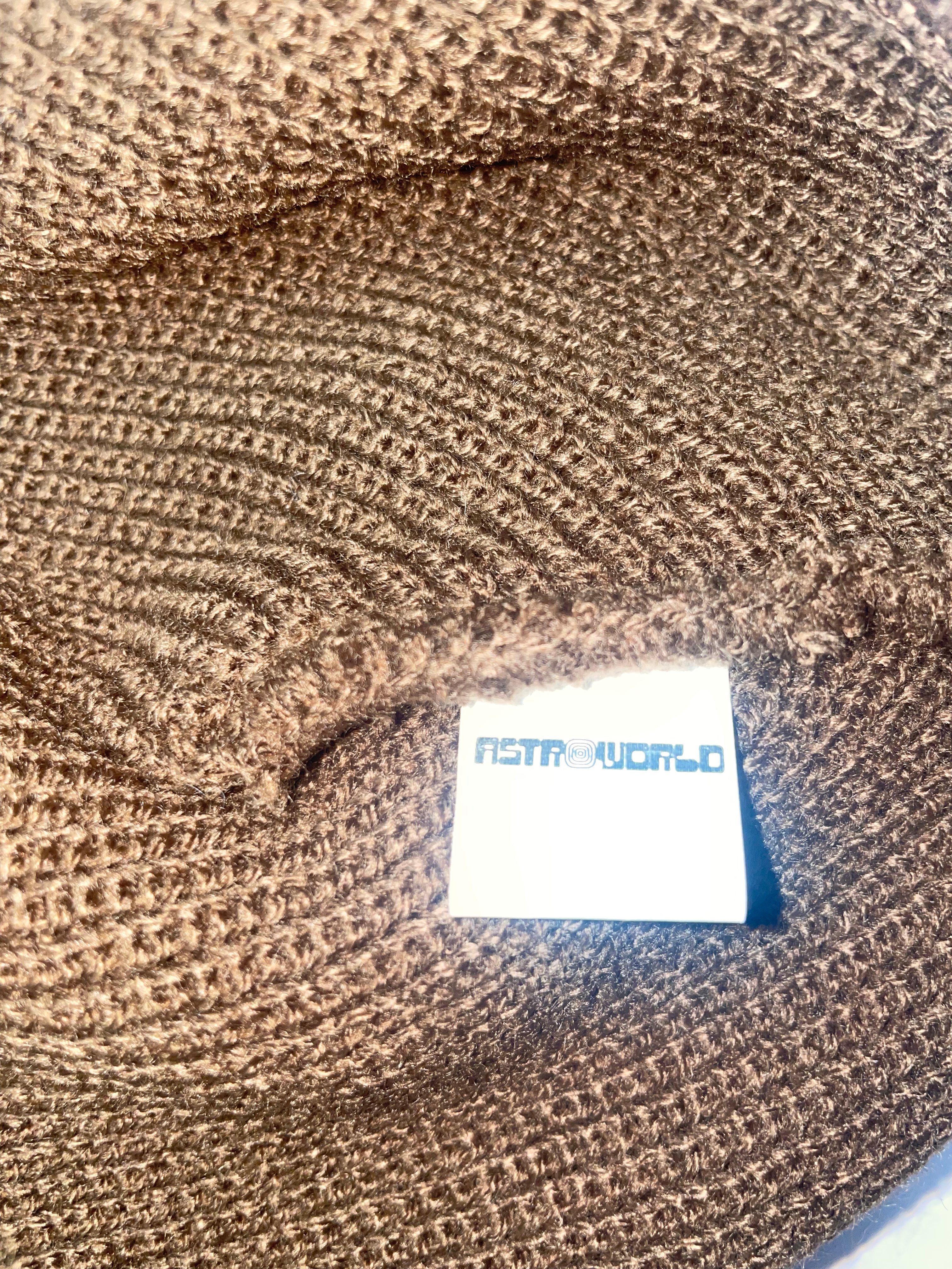 Unreleased TRAVIS SCOTT Astroworld Brown Beanie