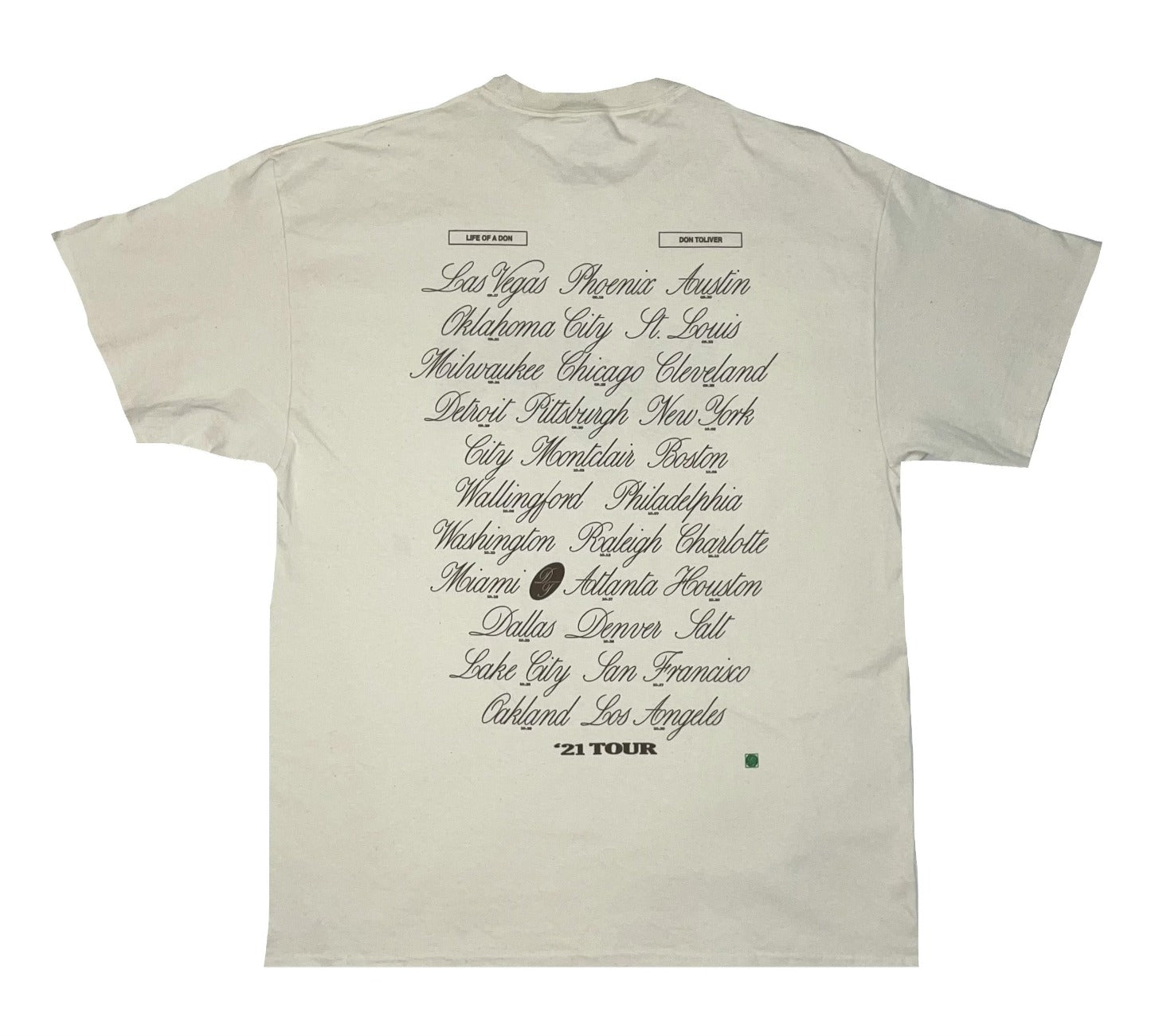 L.O.A.D. Tour Cream Speckled T-Shirt