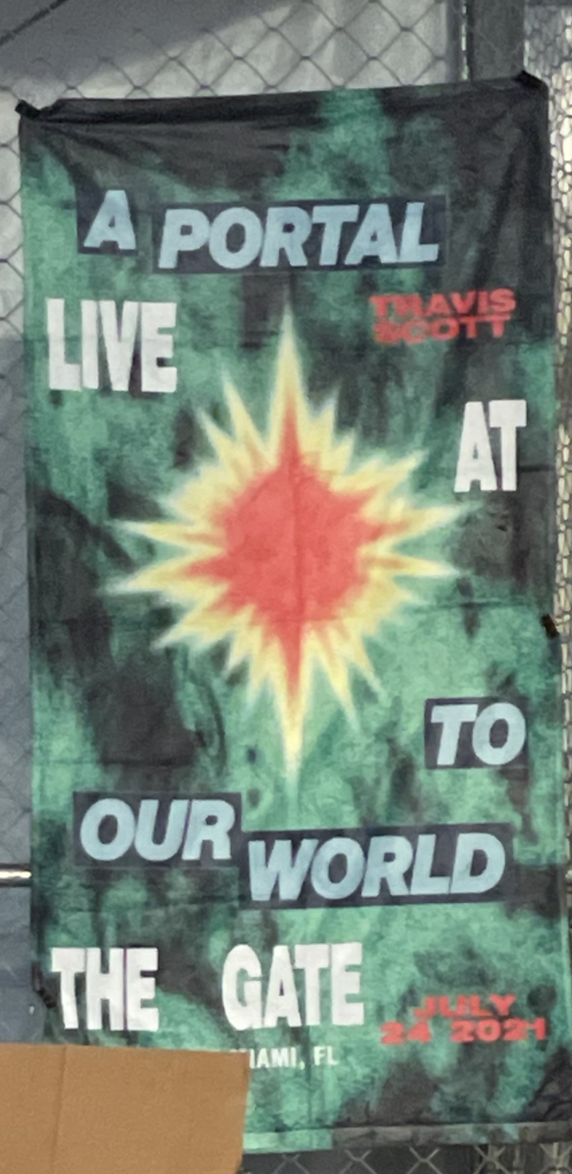 TRAVIS SCOTT Utopia Portal in Miami Rolling Loud Blanket/Towel