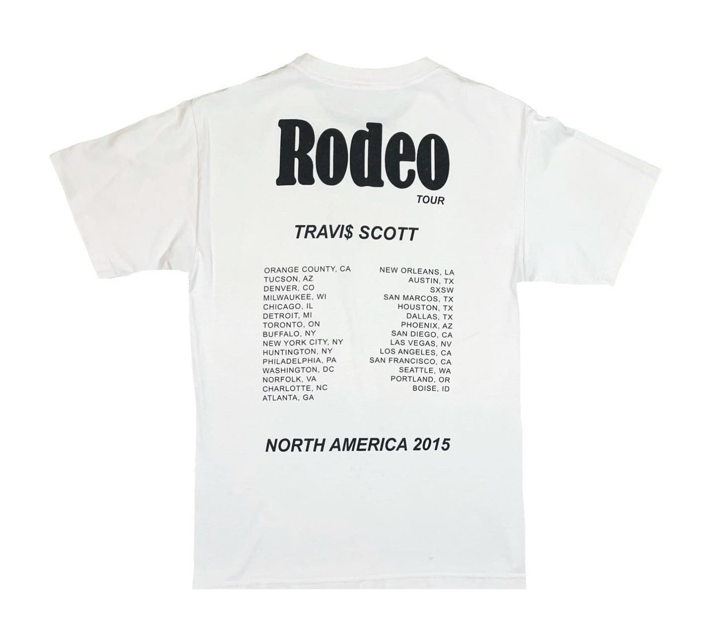 Rodeo Tour Flame White T-Shirt