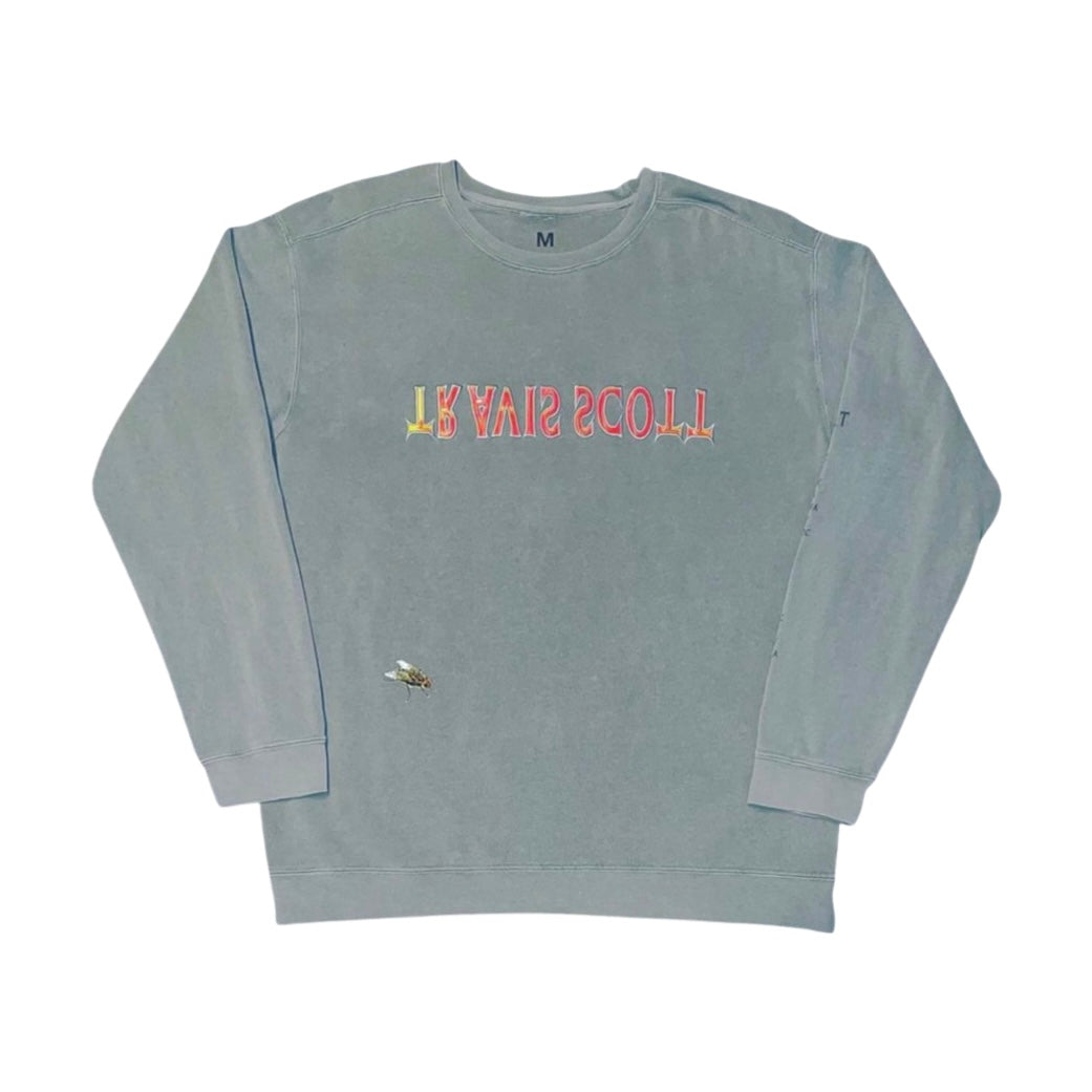 TRAVIS SCOTT 2017 Dragonfly Gray Reflective Crewneck