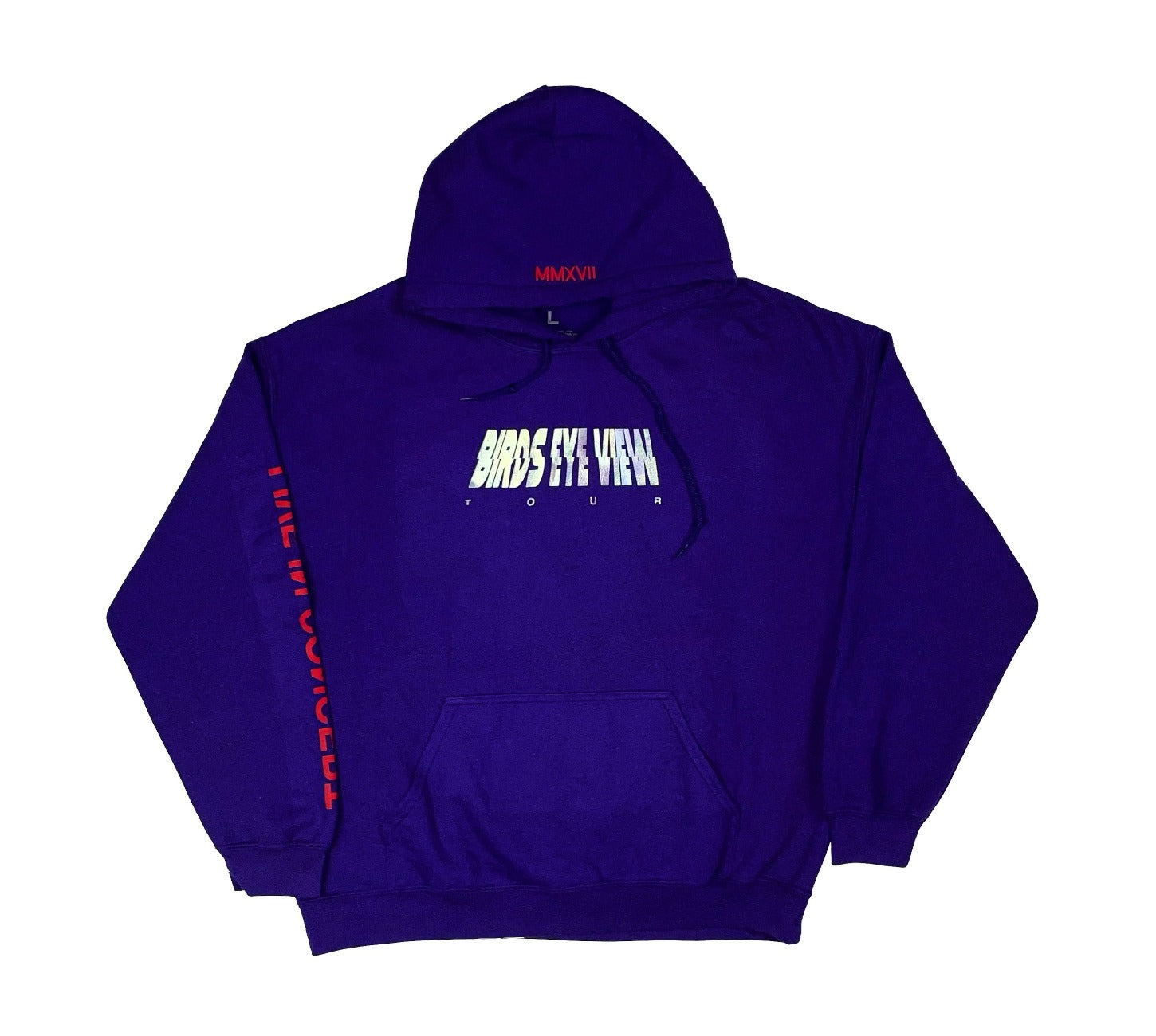 TRAVIS SCOTT Birds Eye View Tour Reflective Purple Hoodie