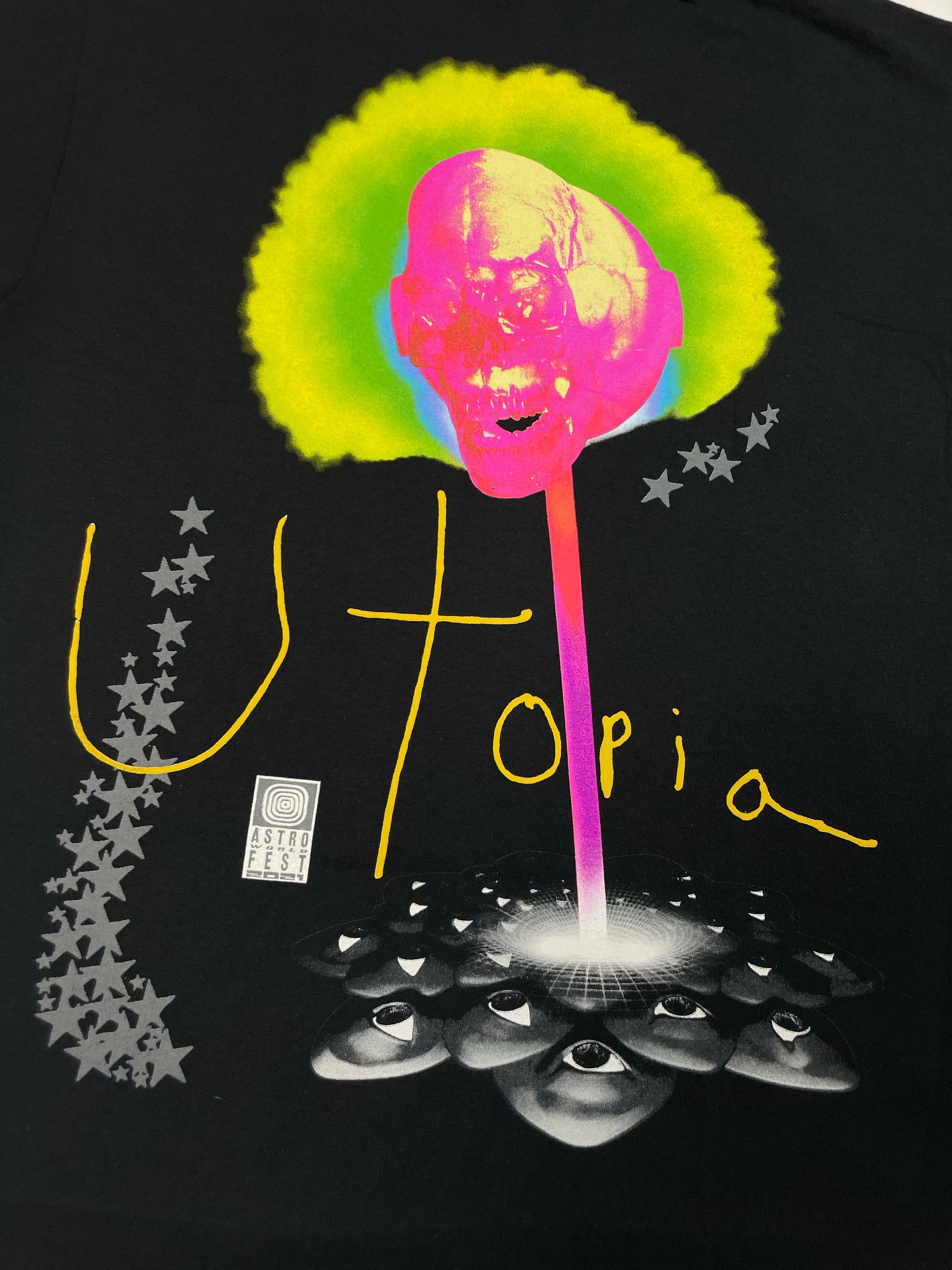 Travis Scott Utopia Lollipop Black Tee