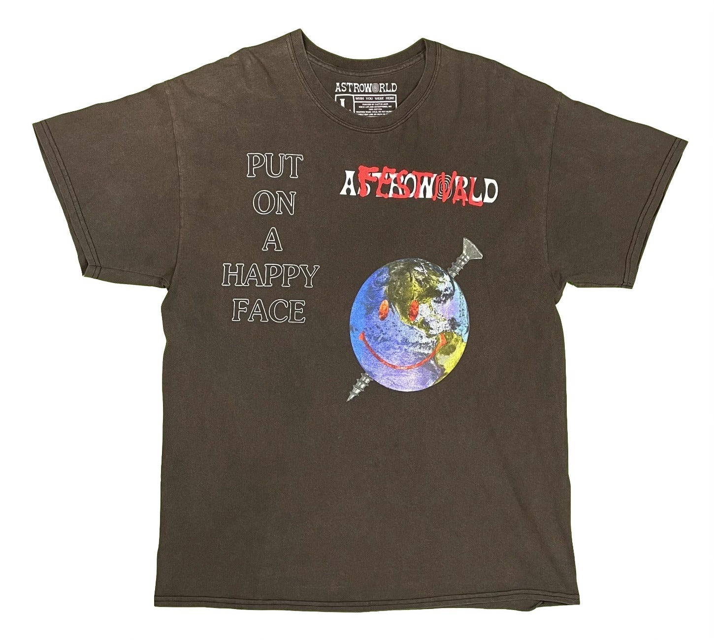 Astroworld Festival Happy Face Screw T-Shirt