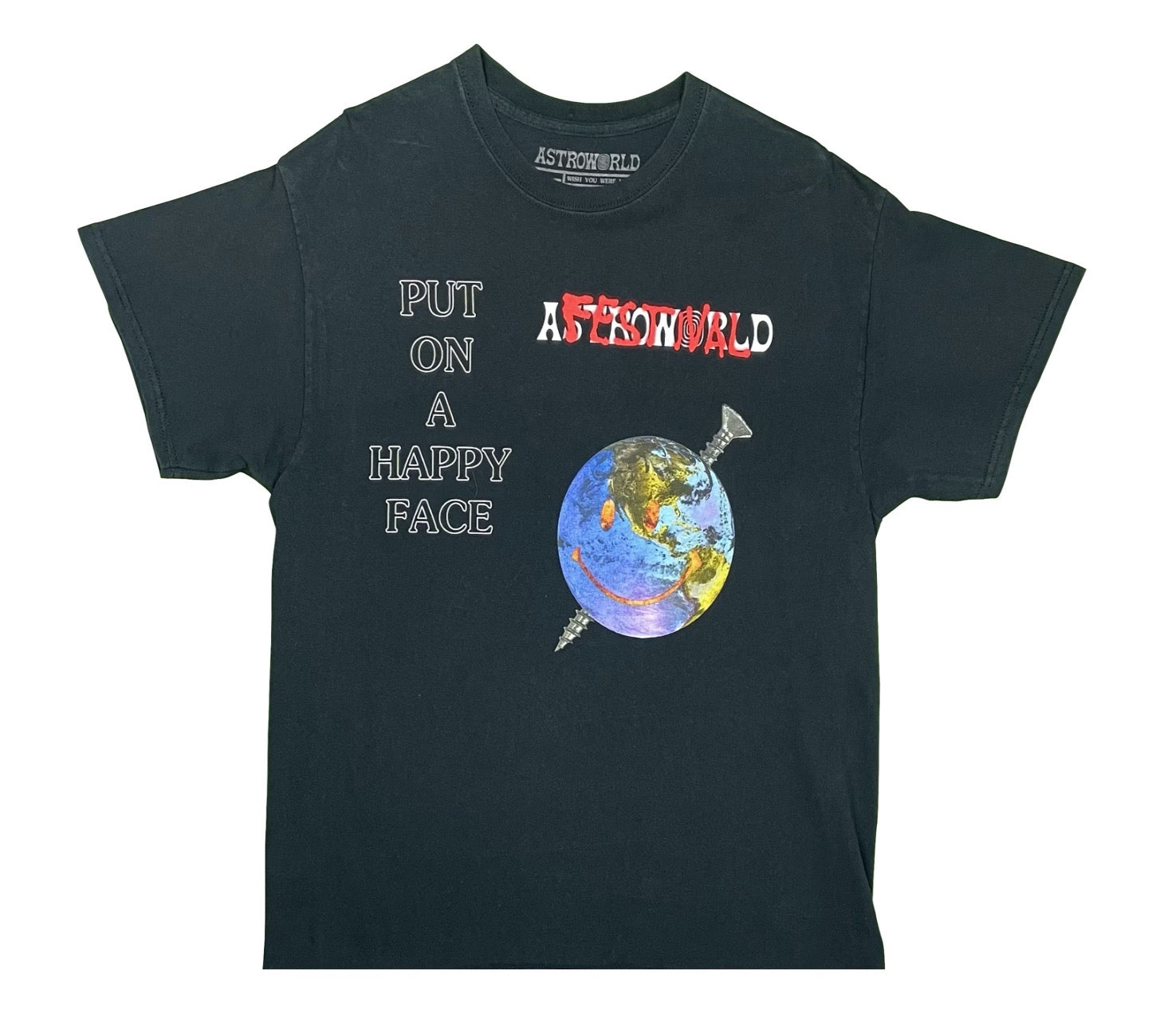 Astroworld Festival Happy Face Screw Shirt