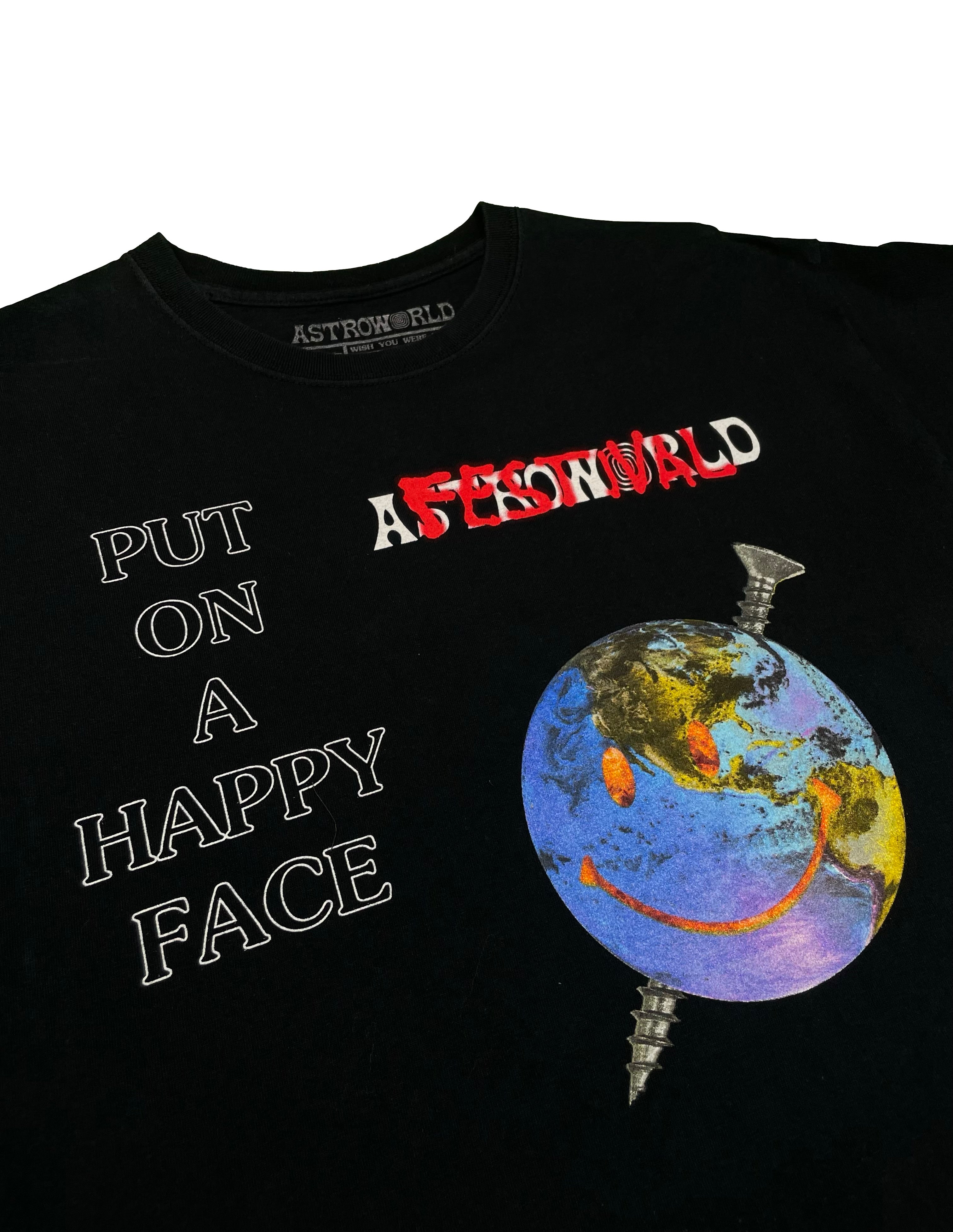 Astroworld Festival Happy Face Screw Shirt