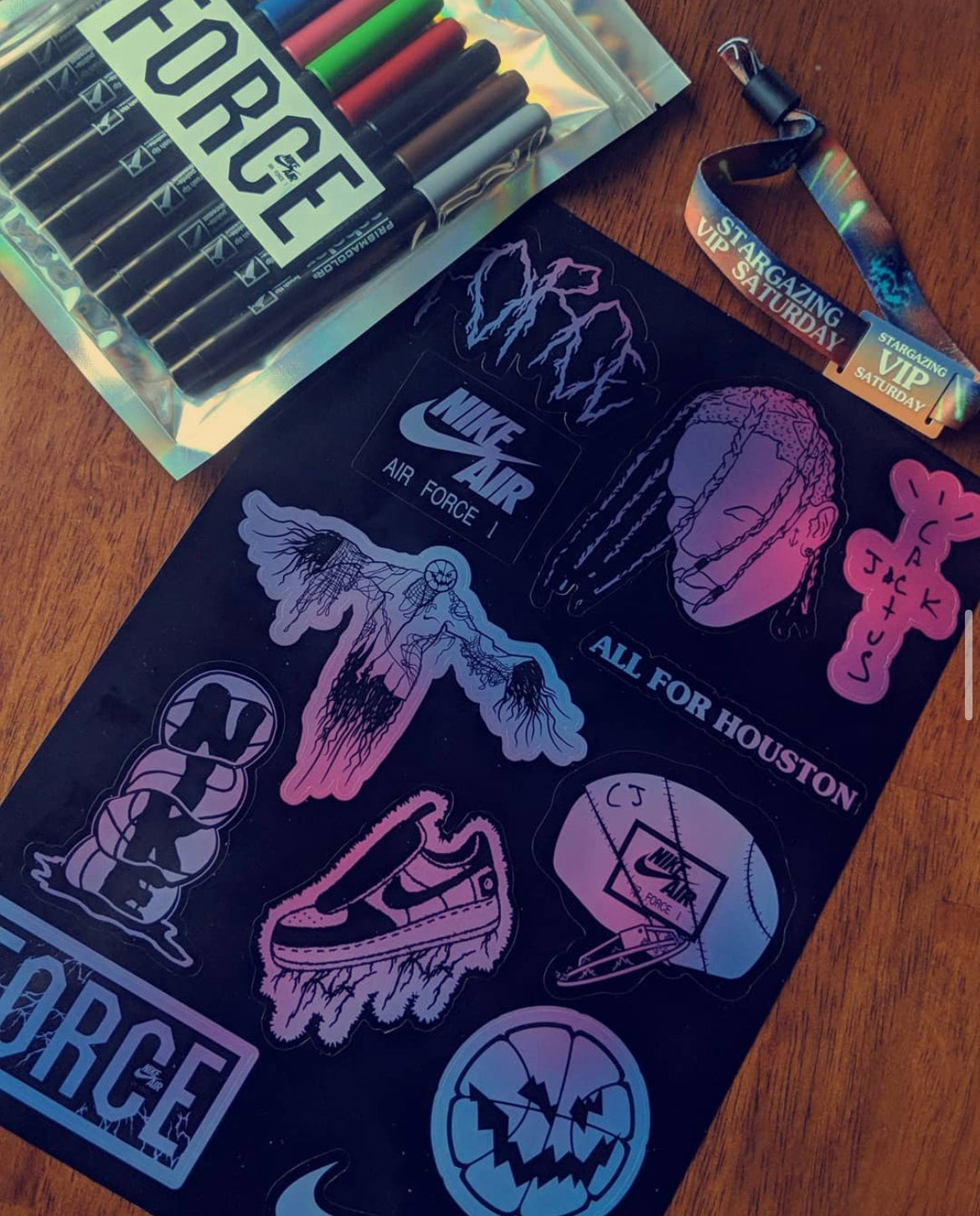 Unreleased TRAVIS SCOTT Astroworld Fest Stickers